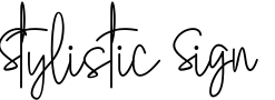 Stylistic Sign