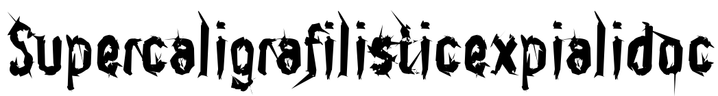 Supercaligrafilisticexpialidoc