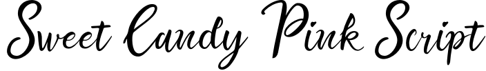 Sweet Candy Pink Script