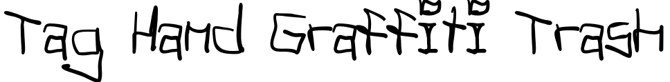 Tag Hand Graffiti Trash