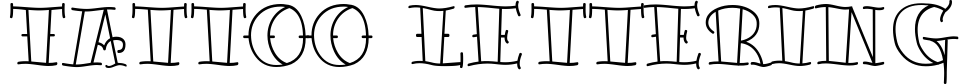 Tattoo Lettering