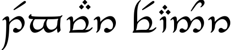 Tengwar Feanor