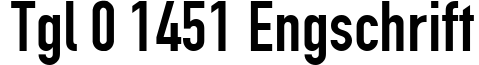 TGL 0-1451 Engschrift