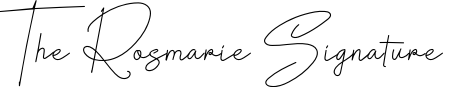 The Rosmarie Signature