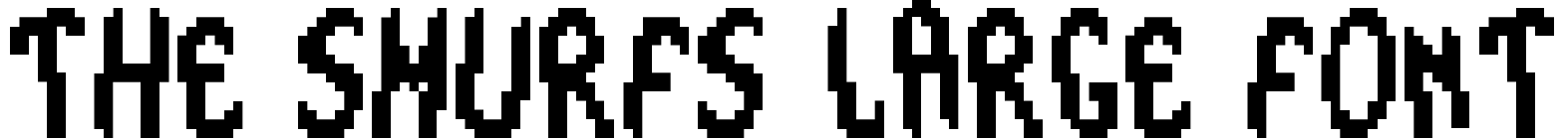 The Smurfs Large Font