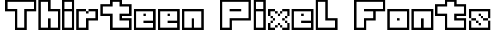 Thirteen Pixel Fonts