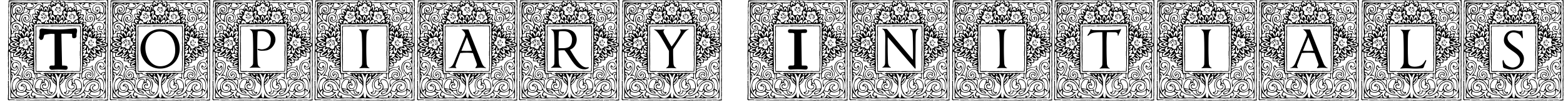 Topiary Initials