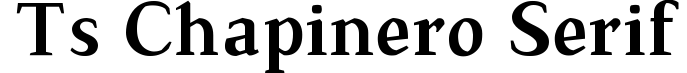 TS Chapinero Serif