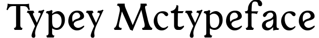 Typey McTypeface
