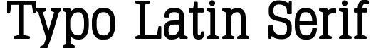 Typo Latin Serif