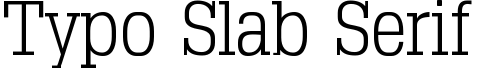 Typo Slab Serif