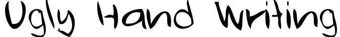 Ugly Hand Writing