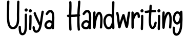 Ujiya Handwriting