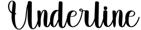 Underline