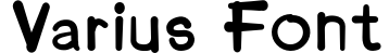 Varius Font