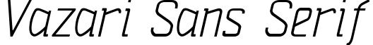 Vazari Sans Serif