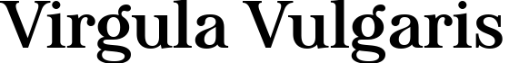 Virgula Vulgaris