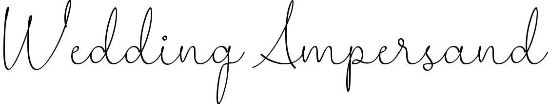 Wedding Ampersand