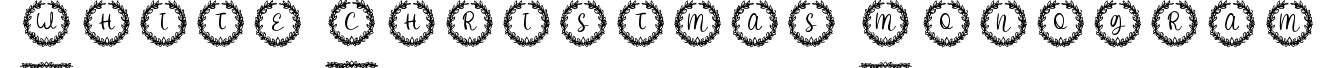 White Christmas Monogram