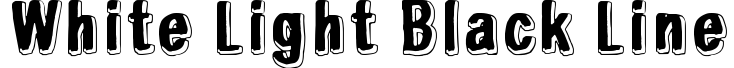 White light, black line