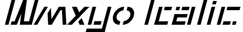 Wmxyo Italic