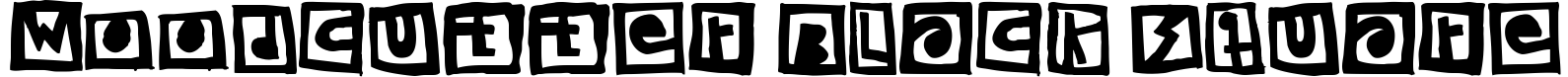 Woodcutter Black Square