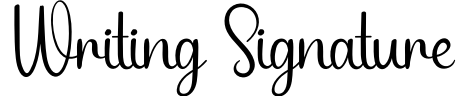 Writing Signature
