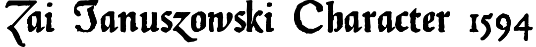 zai Januszowski Character 1594