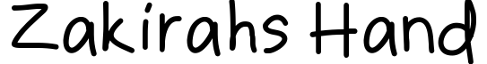 Zakirahs Hand