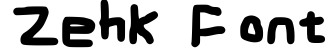 Zehk Font