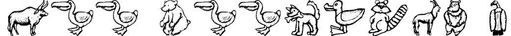 Zoo Woodcuts M
