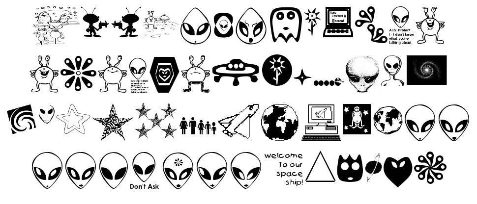 001 Starship Gamma font