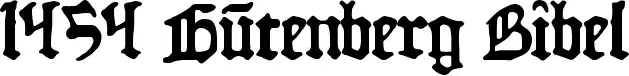 1454 Gutenberg Bibel