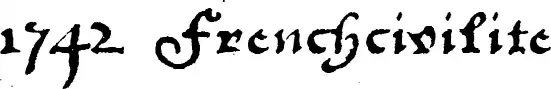 1742 Frenchcivilite