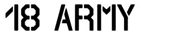 18 Army font