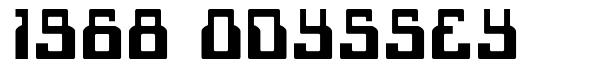 1968 Odyssey 字形