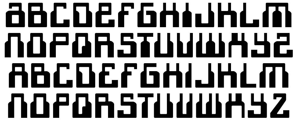 1968 Odyssey フォント 標本