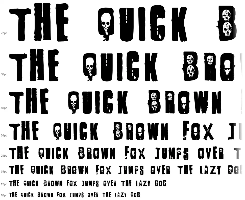 1 Punk font Waterfall