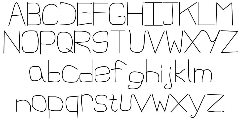 1st Handwritten フォント 標本