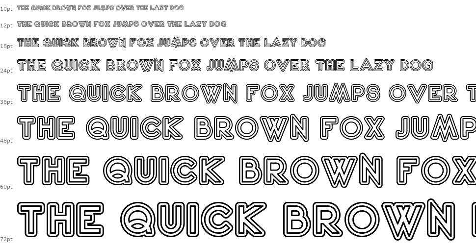 2020 Outline Kei font Waterfall