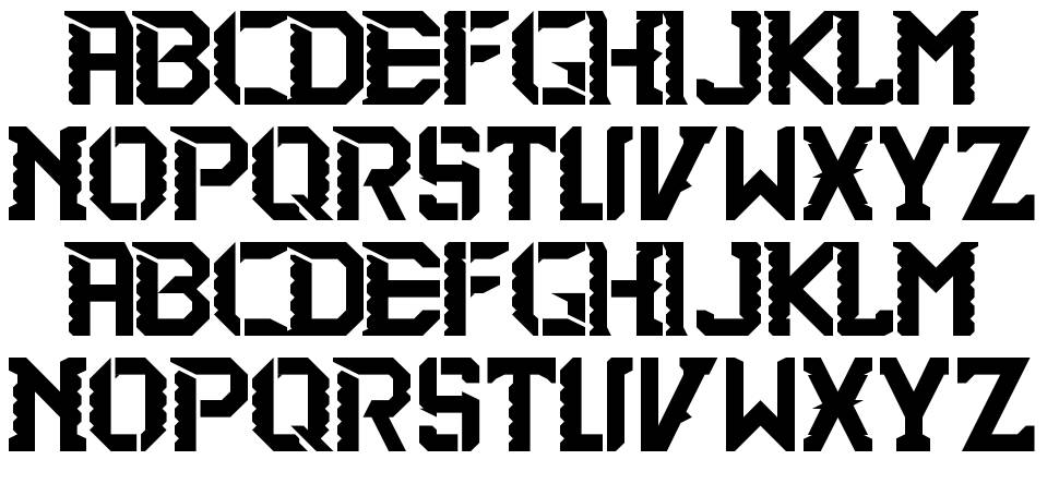 2nd Brigade font specimens