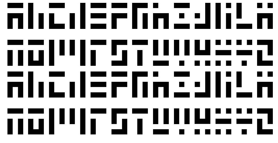 3t3-5x3 フォント 標本