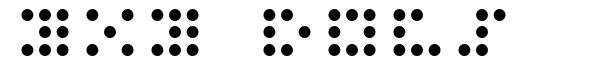 3x3 Dots schriftart