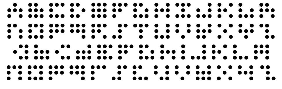 3x3 Dots schriftart vorschau