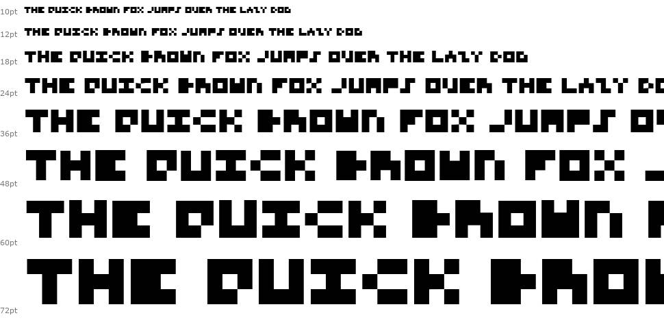 3x3 Font for Nerds czcionka Wodospad