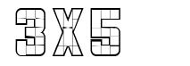 3x5 字形