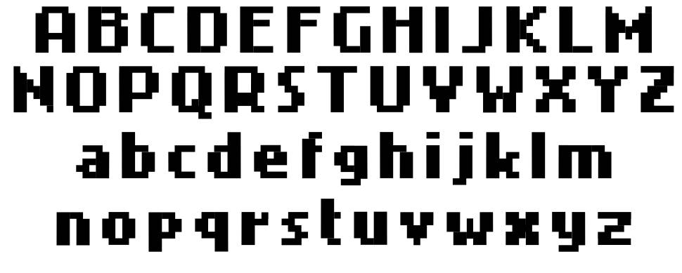 4 Mini 字形 标本
