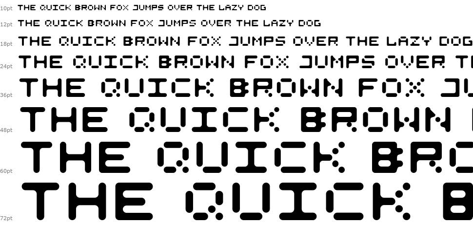 525 Round + Square font Waterfall