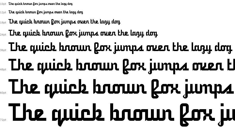 5 Railway Script font Şelale