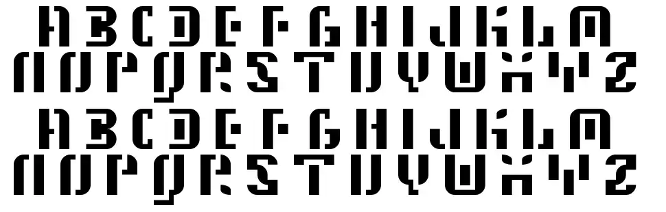 5 Space Stationfont specimens